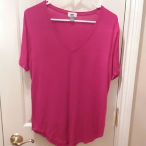 3/$6 Old Navy hot pink shirt sz M